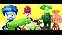 Фиксики собирают гоночную машинку Build&Play - Развивающий мультик с игрушками Fixiki