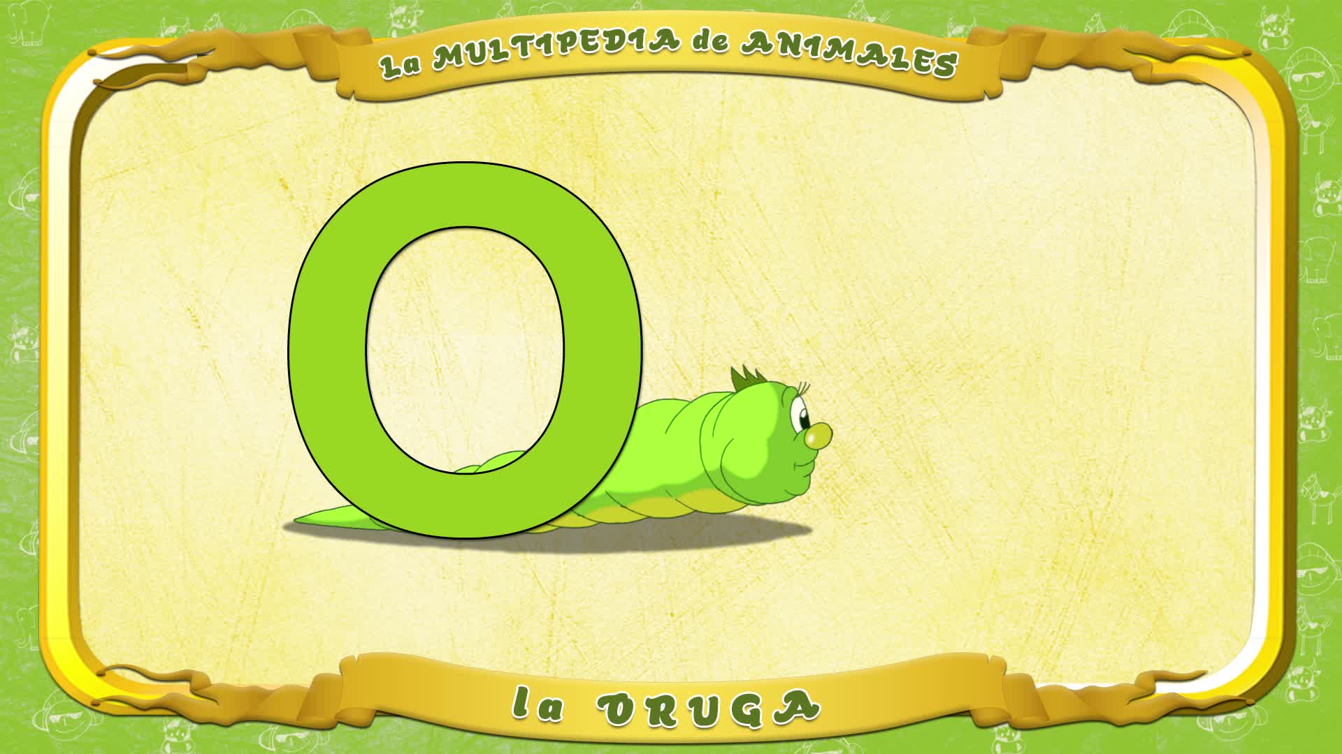 la Multipedia de animales. Letra O - la Oruga