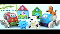 Машинки Чико (Chicco) строят домики для животных - Мультики Носики Курносики