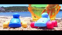 Машинки на пляже. Кухня. Готовим. Игры для детей