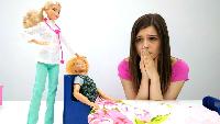 Мультфильм про #БАРБИ (barbie). Принцесса Барби и Кен в больнице! #ToyClub