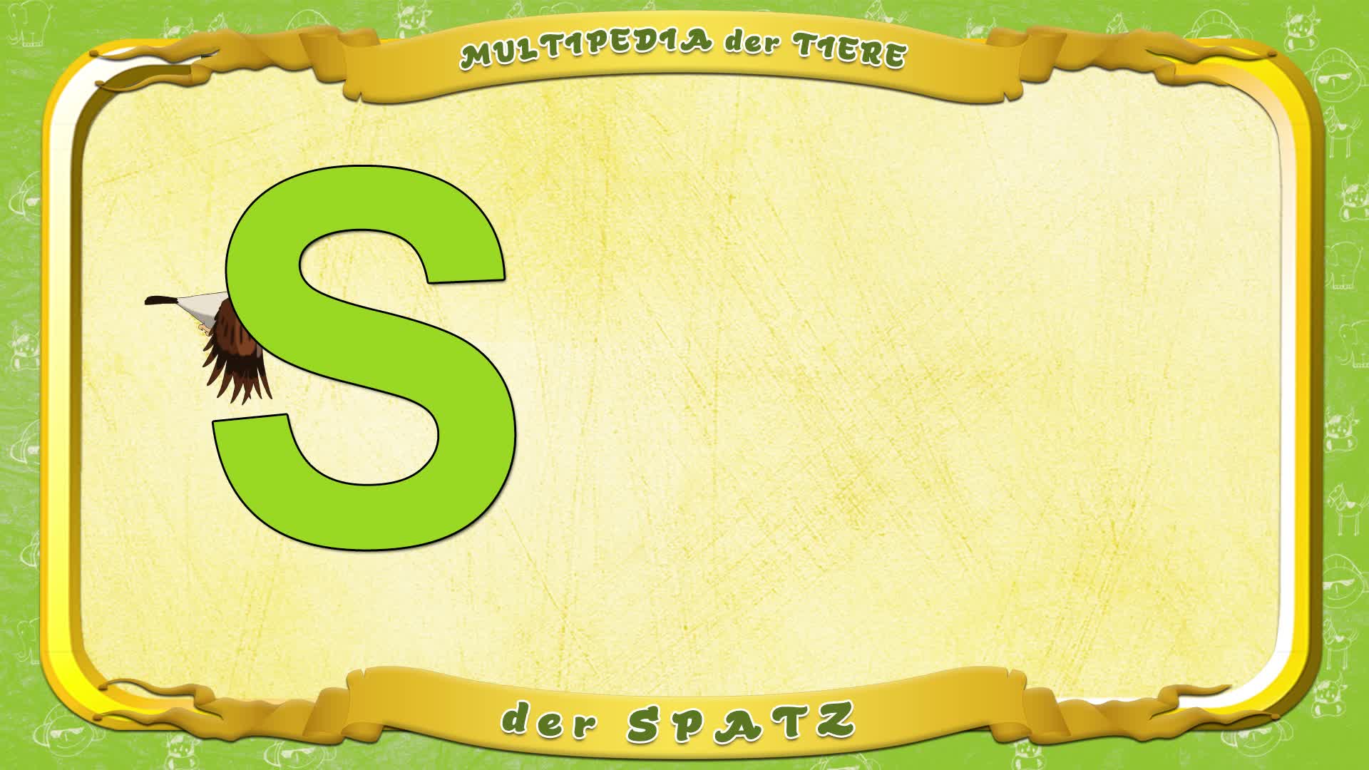 Multipedia der Tiere. Buchstabe S - der Spatz