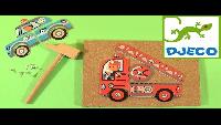 Развивающие машинки Джеко (Djeco) - игровой набор аппликация