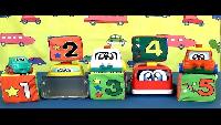 Развивающие машинки матрёшки - Учим цифры. Развивающий мультфильм для детей.